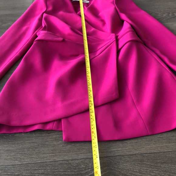 Zara Fuchsia Wrap Blazer Dress XS - Picture 2 of 7